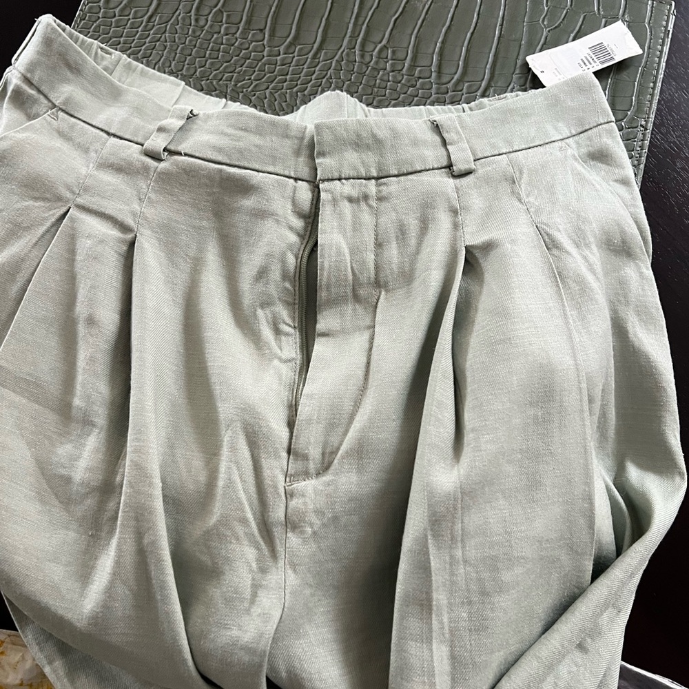 Anthropologie Light Green Avery Pants - Picture 4 of 7